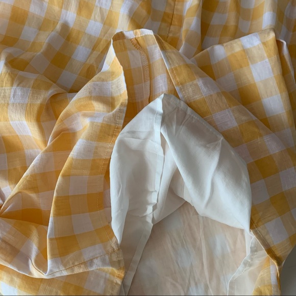 Sugarlips halter midi dress gingham yellow size small - Picture 8 of 12